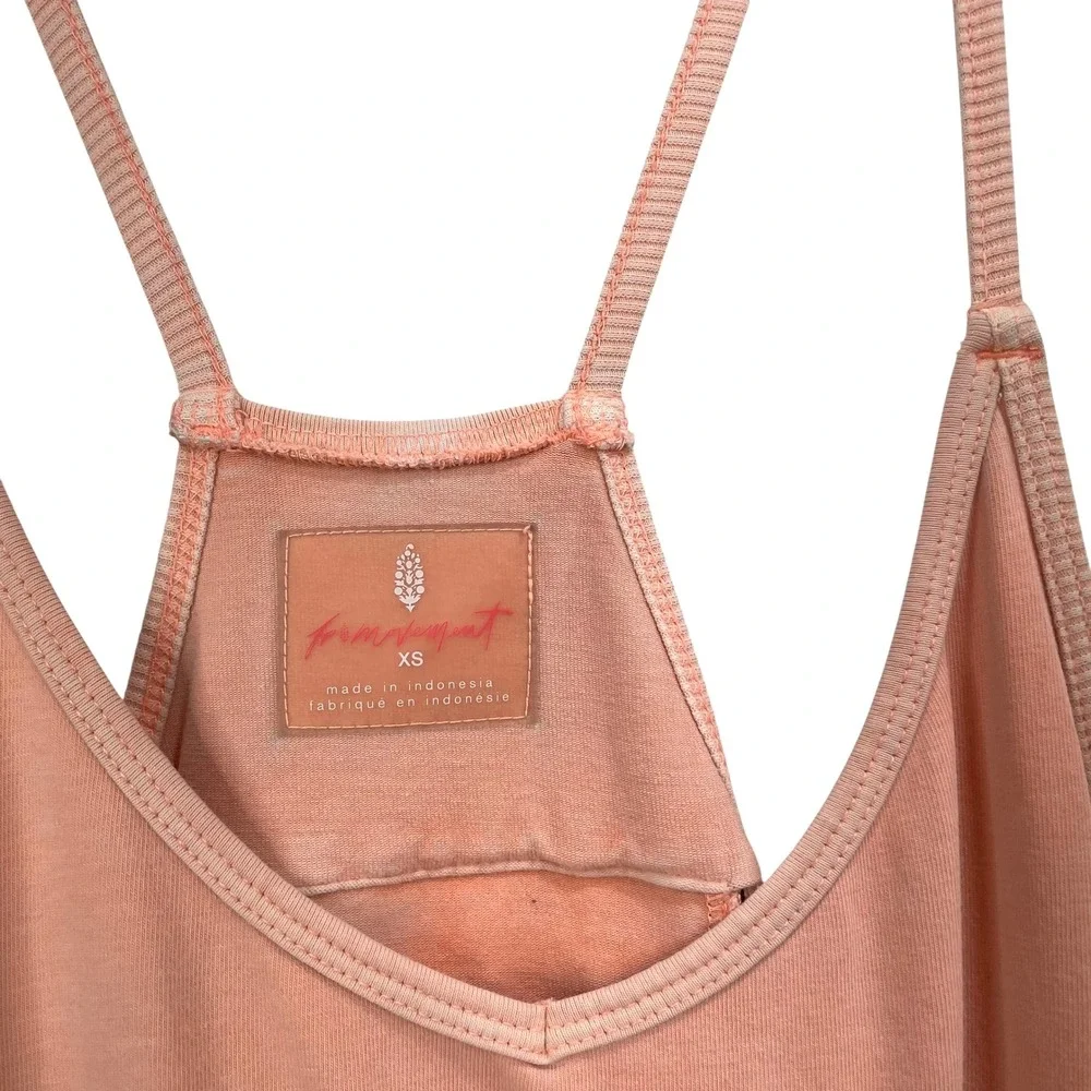 Free People‎ Movement Hot Shot Onesie jumpsuit Size XS petal orange coral